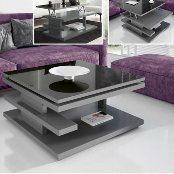 Mesa de centro elevable cuadrada