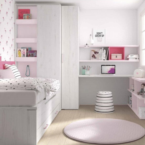 Dormitorio juvenil con armario patentado
