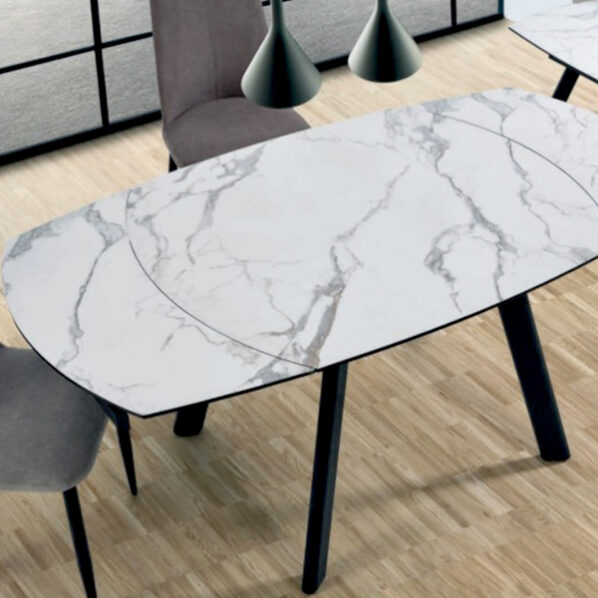 Mesa de comedor apertura giratoria